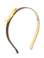 Fendi Kids Ff Logo Headband, Girl's, Yellow/orange