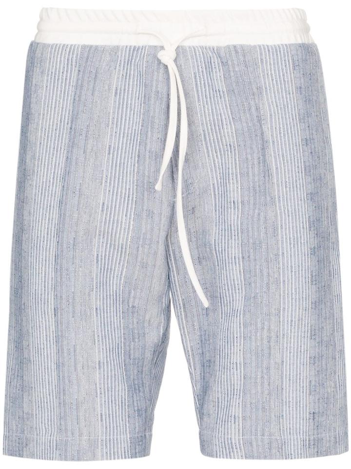 Prévu Eden Striped Shorts - Blue