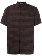 Lanvin Striped Shortsleeved Shirt - Black