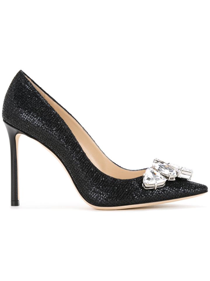 Jimmy Choo Marvel Crystal Pumos - Black