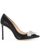 Jimmy Choo Marvel Crystal Pumos - Black