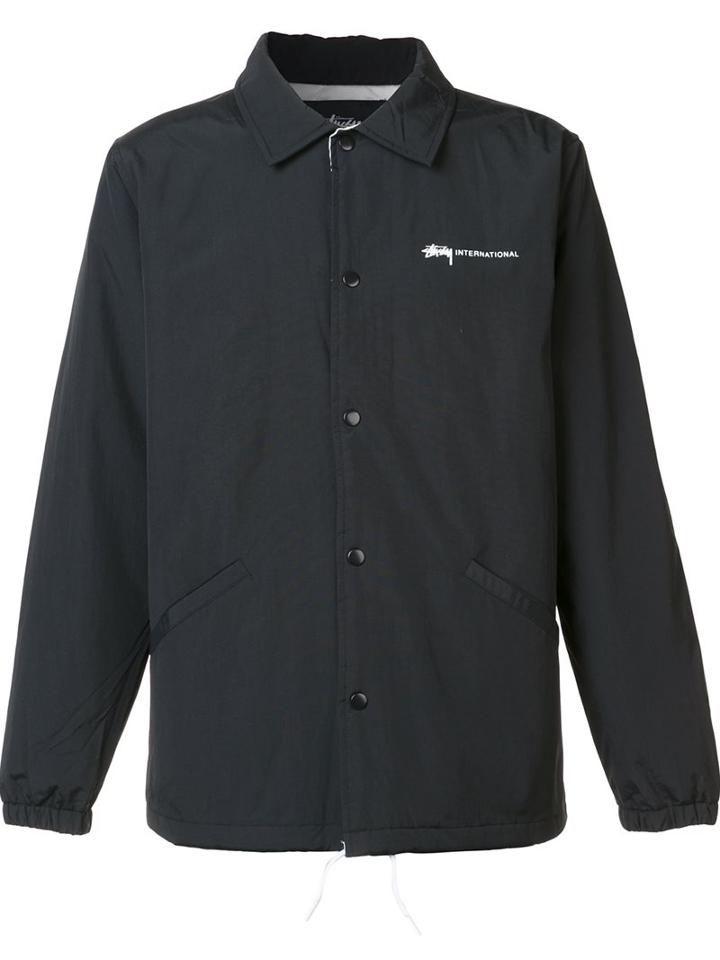 Stussy Collared Puffer Jacket, Men's, Size: Small, Black, Nylon