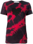 Rodarte Tie Dye Heart Logo Print T-shirt - Red