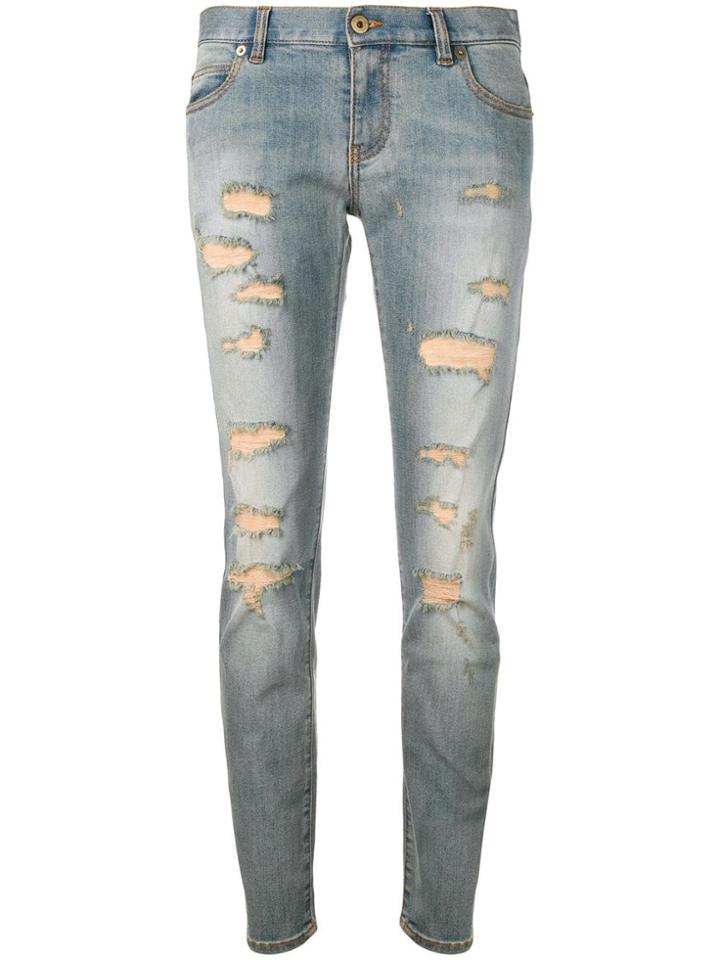 Faith Connexion Ripped Slim-fit Jeans - Blue