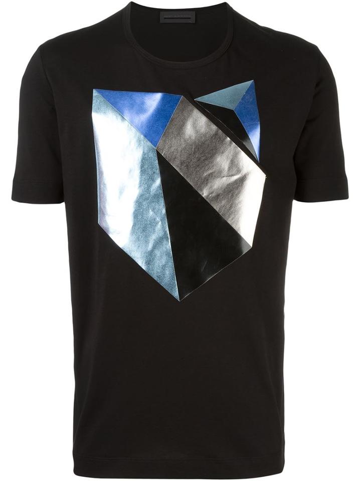 Diesel Black Gold Geometric Print T-shirt