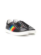 Dsquared2 Kids Teen Rainbow Stripe Sneakers - Black