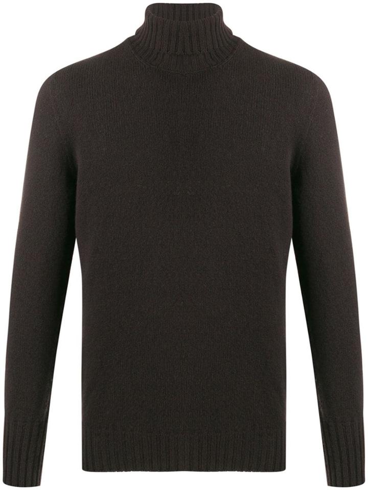 Drumohr Turtle Neck Jumper - Brown