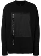 Odeur Zip Detail Oversized Sweater - Black