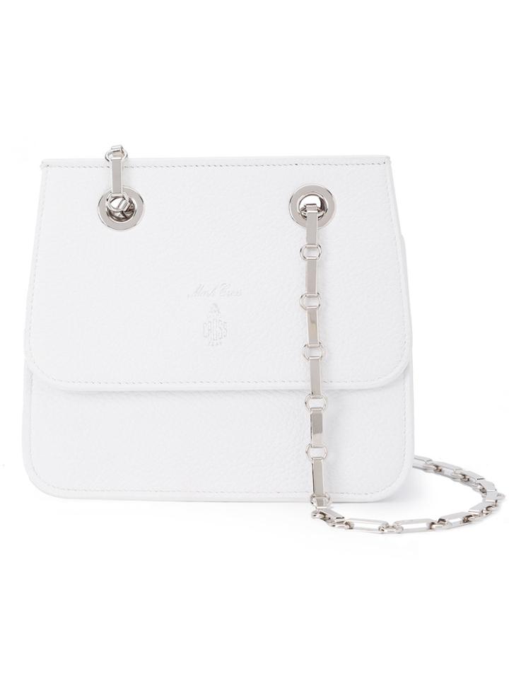 Mark Cross Chain Strap Shoulder Bag - White