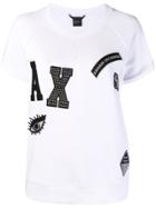 Armani Exchange Patch Detailed T-shirt - White