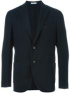 Boglioli Two Button Blazer, Men's, Size: 48, Blue, Cupro/cotton/spandex/elastane