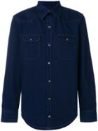 Calvin Klein Jeans Denim Fitted Shirt - Blue