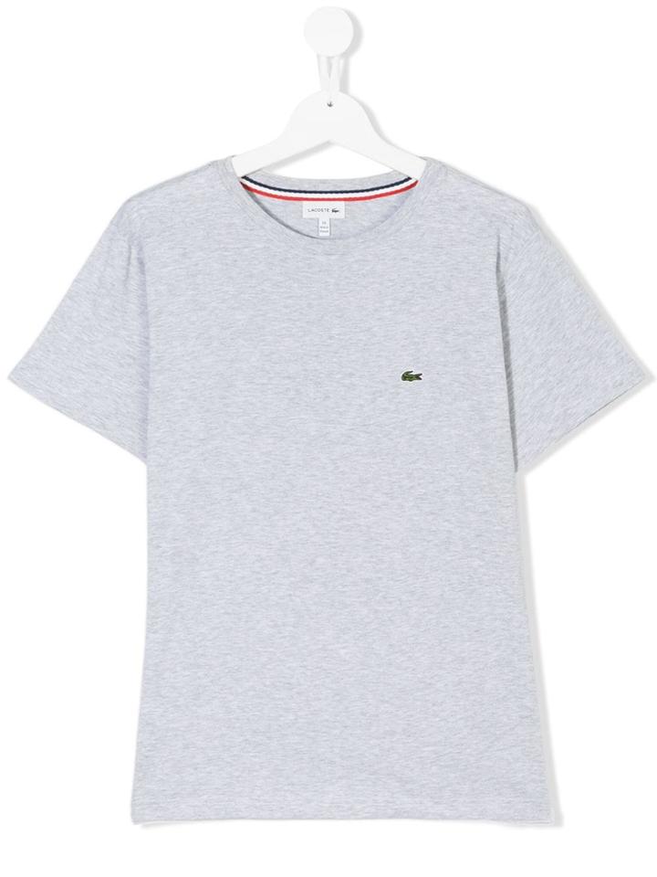 Lacoste Kids Teen Logo T-shirt - Grey