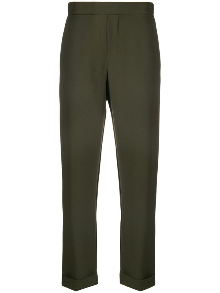 P.a.r.o.s.h. Cropped Straight Trousers - Green