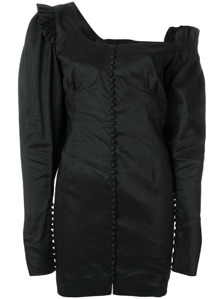 Magda Butrym One-shoulder Mini Dress - Black