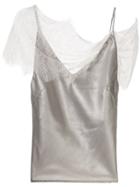 Christopher Esber Lace-detail Camisole Top - Silver