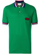 Gucci Logo Patch Polo Shirt - Green