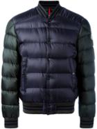 Moncler Varsity Padded Jacket, Men's, Size: 3, Blue, Feather Down/polyamide