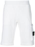 Stone Island Side-pocket Shorts - White