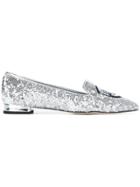 Chiara Ferragni 'flirting' Sequin Ballerina Shoes - Metallic