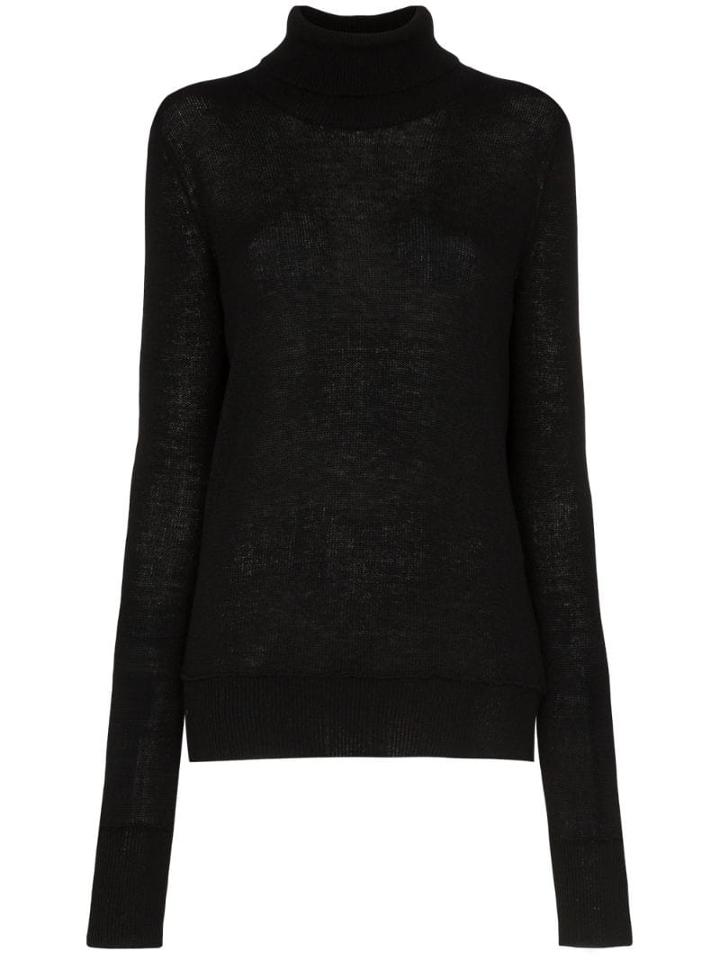 Amiri Roll-neck Cashmere Sweater - Black