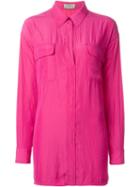 Lanvin Oversized Shirt, Women's, Size: 36, Pink/purple, Polyester