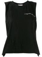 Natasha Zinko Sleeveless Logo T-shirt - Black