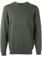 Boss Hugo Boss - Crew Neck Jumper - Men - Cotton - Xl, Green, Cotton