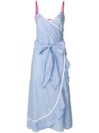 Isabelle Blanche Asymmetrical Striped Dress - Blue
