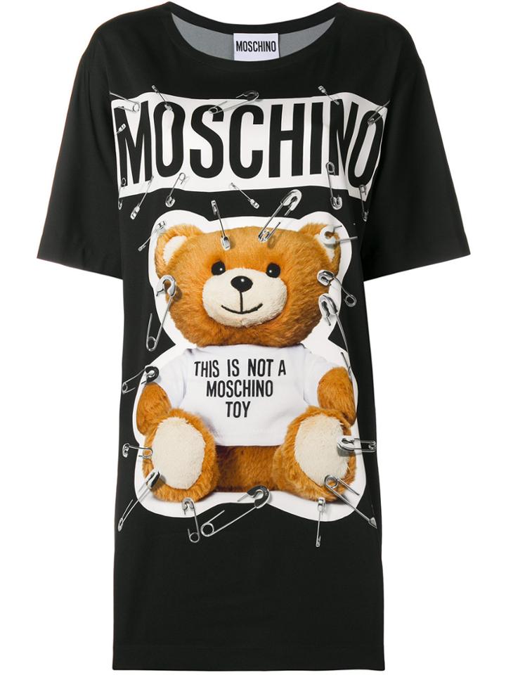 Moschino Safety Pin Bear Dress - Black