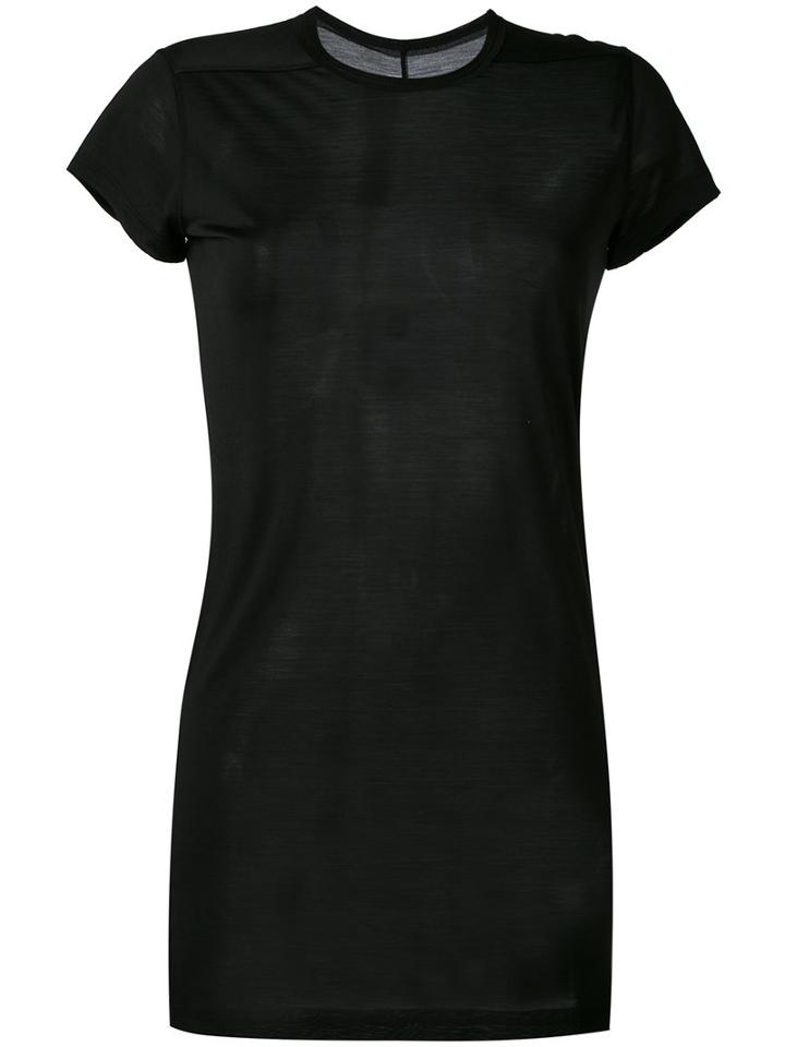 Rick Owens - Short Sleeve Top - Women - Silk - 40, Black, Silk
