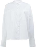 Elaidi Drop Sleeve Shirt, Women's, Size: 38, White, Cotton