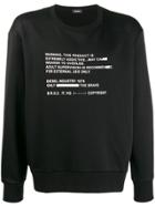 Diesel Warning Print Sweatshirt - Black