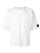 Y-3 Sleeve Logo T-shirt, Men's, Size: Large, White, Cotton