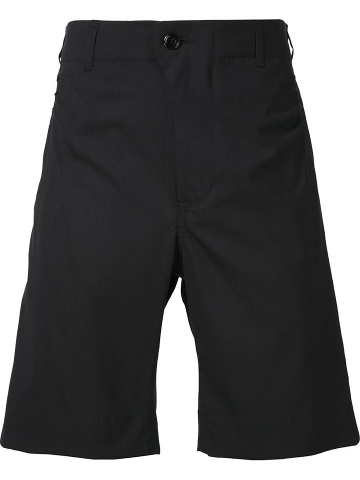 Julien David Tailored Shorts, Men's, Size: Medium, Black, Wool