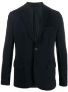 Emporio Armani Single-breasted Fitted Blazer - Blue