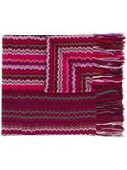 Missoni Zig Zag Knit Scarf, Men's, Acrylic/wool