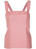 Giuliana Romanno Contrasting Panel Tank Top - Pink & Purple