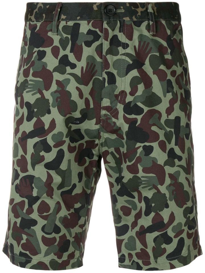 Ps Paul Smith Camouflage Printed Shorts - Green