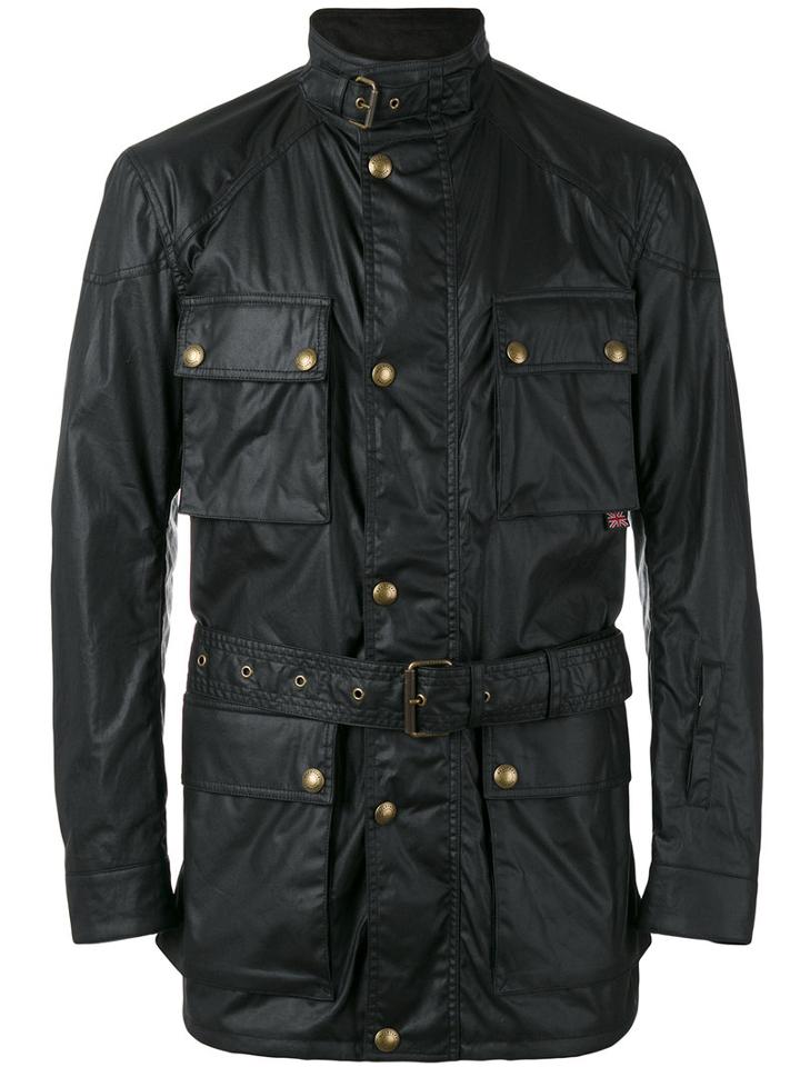 Belstaff Belted 'racemaster' Jacket, Men's, Size: 46, Black, Cotton/polyester