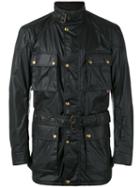 Belstaff Belted 'racemaster' Jacket, Men's, Size: 46, Black, Cotton/polyester