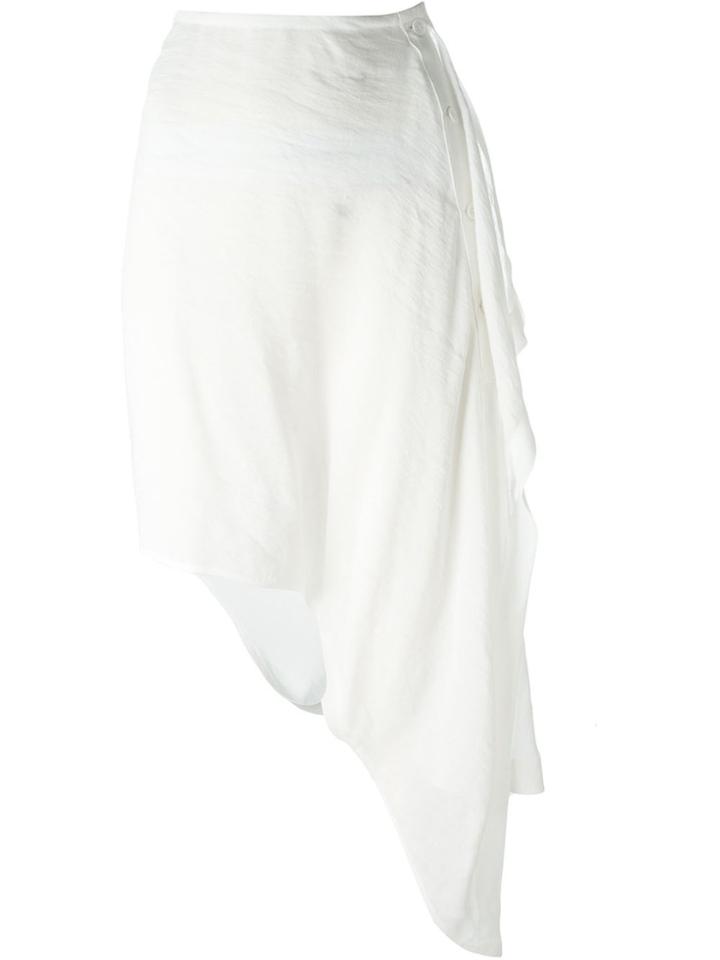 Lost & Found Ria Dunn Buttoned Wrap Skirt - White