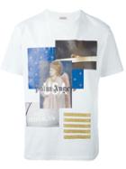 Palm Angels Mix Photo Print T-shirt, Men's, Size: Small, White, Cotton