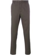 Maison Margiela Straight Leg Trousers, Men's, Size: 52, Green, Cotton/linen/flax
