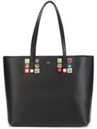 Fendi - Stud Detail Shopper Tote - Women - Leather - One Size, Black, Leather