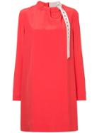 Tibi Coluor Block Shift Dress - Red