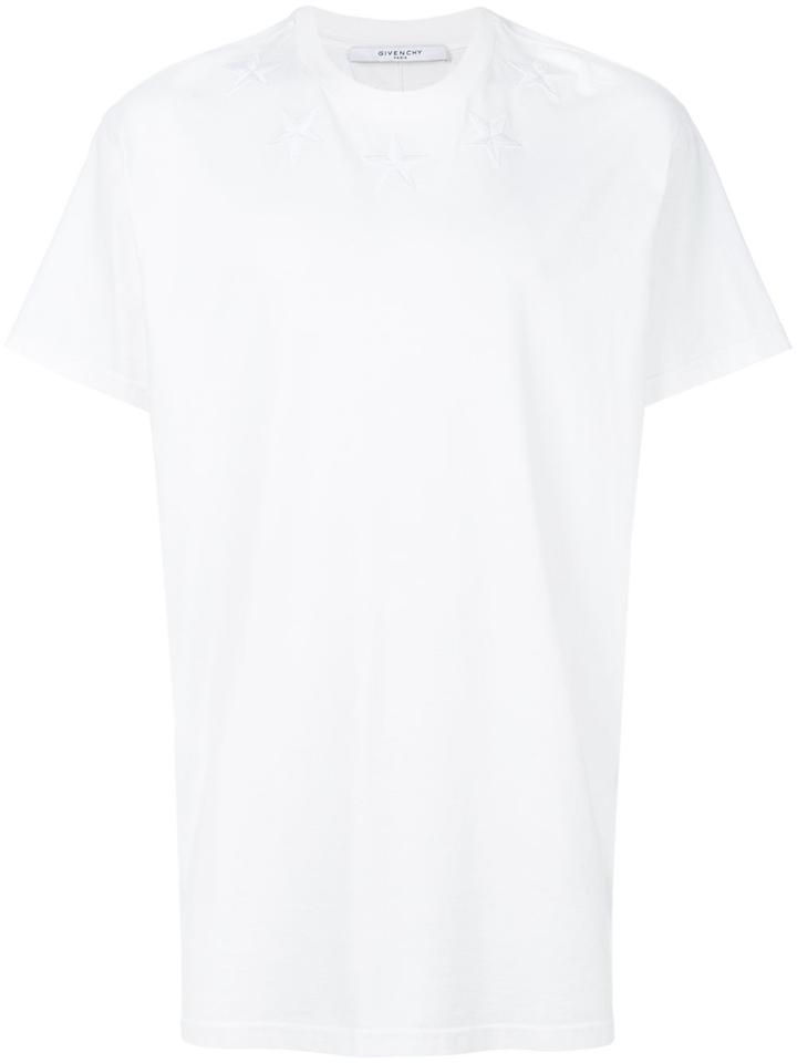 Givenchy Embroidered Star Oversized T-shirt - White