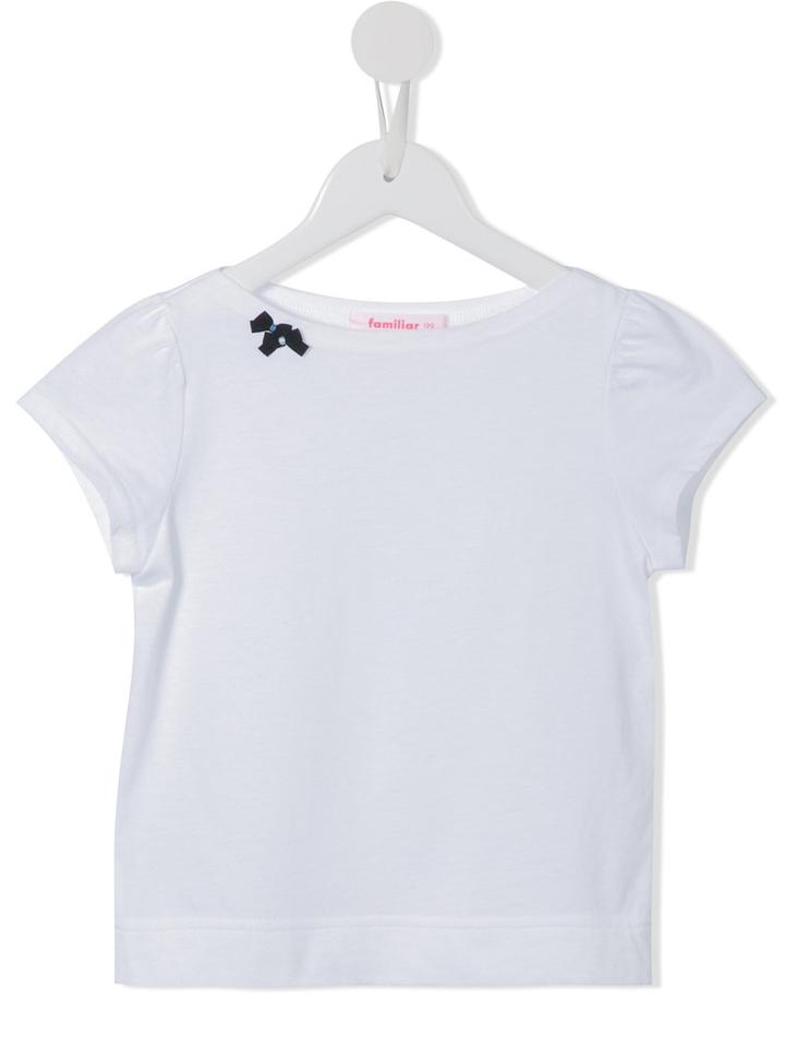 Familiar - Classic Plain T-shirt - Kids - Cotton - 6 Yrs, White