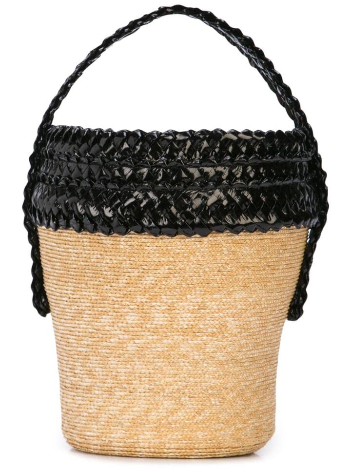 Gigi Burris Millinery Woven Basket Bag - Neutrals