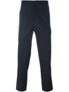 Société Anonyme Punto Cavallo Stitch Detail Cropped Trousers, Men's, Size: M, Blue, Cotton